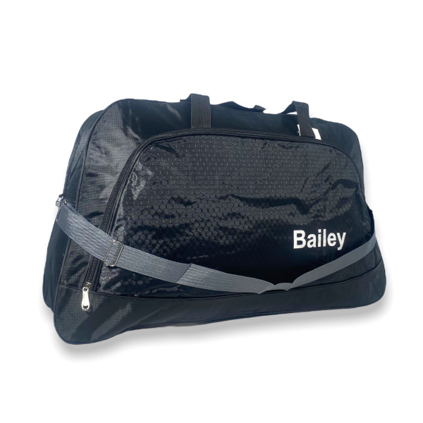 Сумка дорожная большая Bailey один отдел фронтальный карман ручки съемный ремень 75*45*15см черный