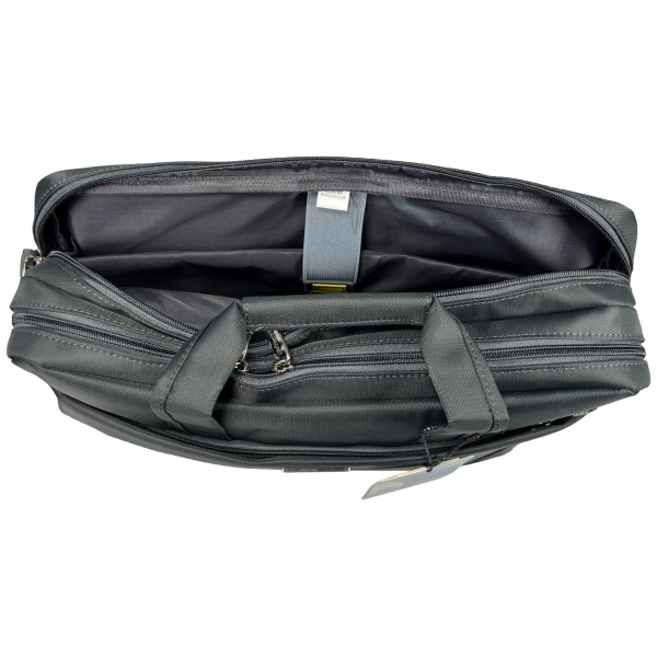 Сумка для ноутбука на три отделения серого цвета Сумка для ноутбука на три отделения серого цвета