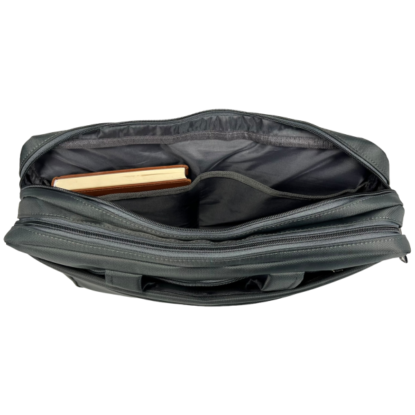 Сумка для ноутбука на три отделения серого цвета Сумка для ноутбука на три отделения серого цвета