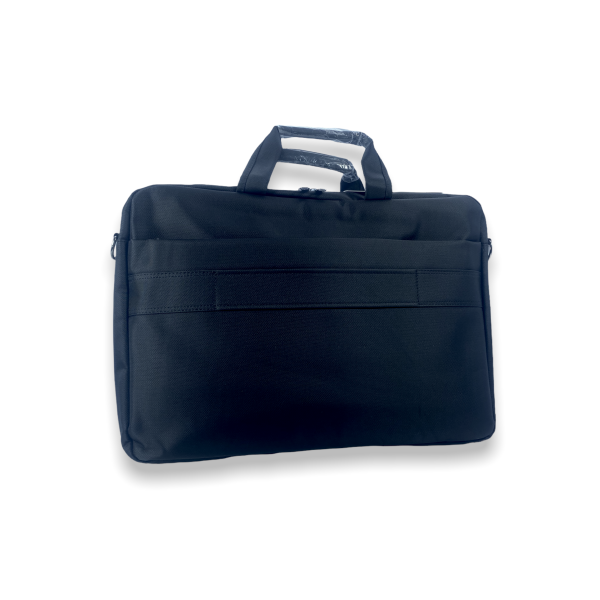 Наплечная сумка для ноутбука 8617 на 2 отделения, карманы, съемный ремень размеры: 45*33*10 см черная