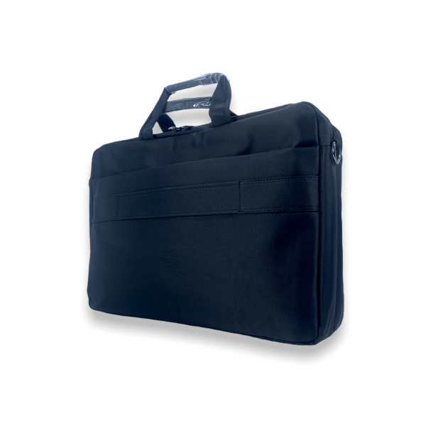 Наплечная сумка для ноутбука 8617 на 2 отделения, карманы, съемный ремень размеры: 45*33*10 см черная