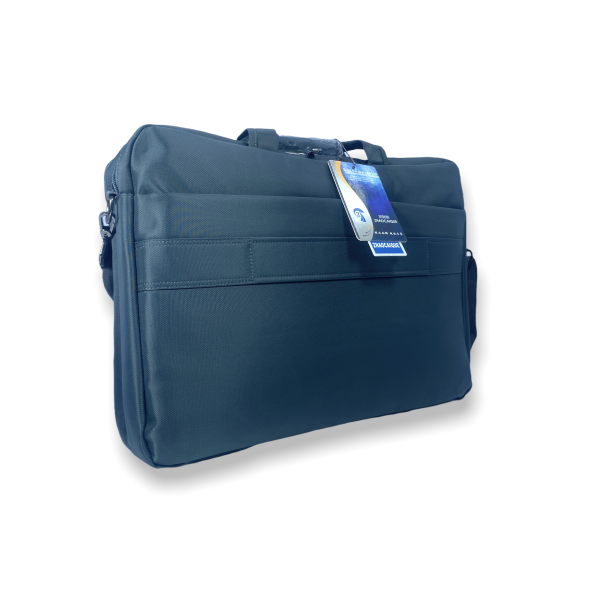 Наплечная сумка для ноутбука 8617 на 2 отделения, карманы, съемный ремень размеры: 45*33*10 см, серый