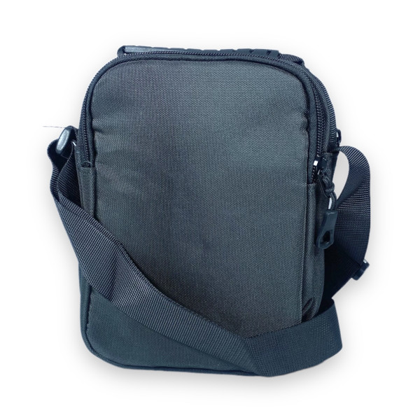 Сумка через плечо, полиэстер, два отдела, внутренний карман, наружные карманы, размер: 20*15*7 см, темно-серая Сумка через плечо, полиэстер, два отдела, внутренний карман, наружные карманы, размер: 20*15*7 см, темно-серая