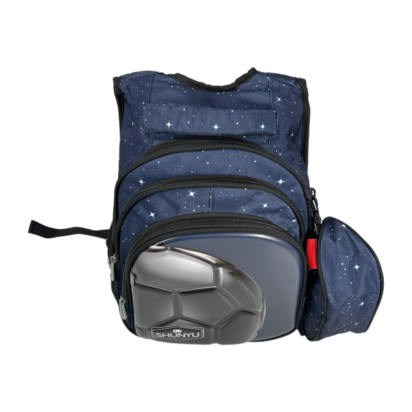 Шкільний рюкзак SHUNYU на 3 відділення, пенал у подарунок 8800-2 синій Шкільний рюкзак SHUNYU на 3 відділення, пенал у подарунок 8800-2 синій