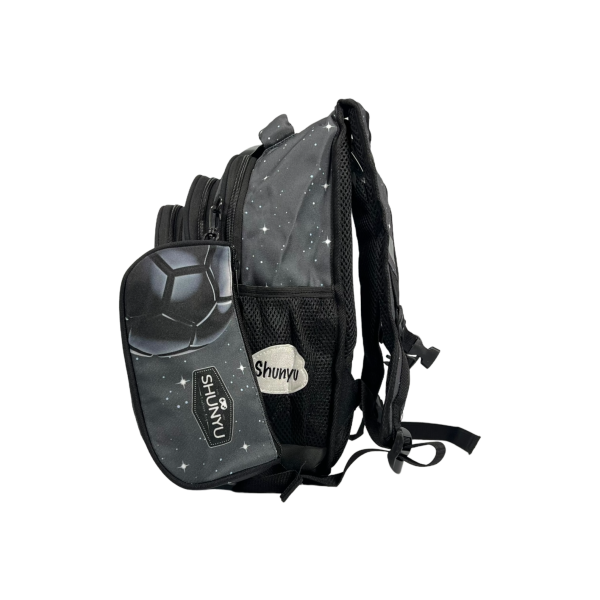 Шкільний рюкзак на 3 відділення, пенал у подарунок, колір сірий