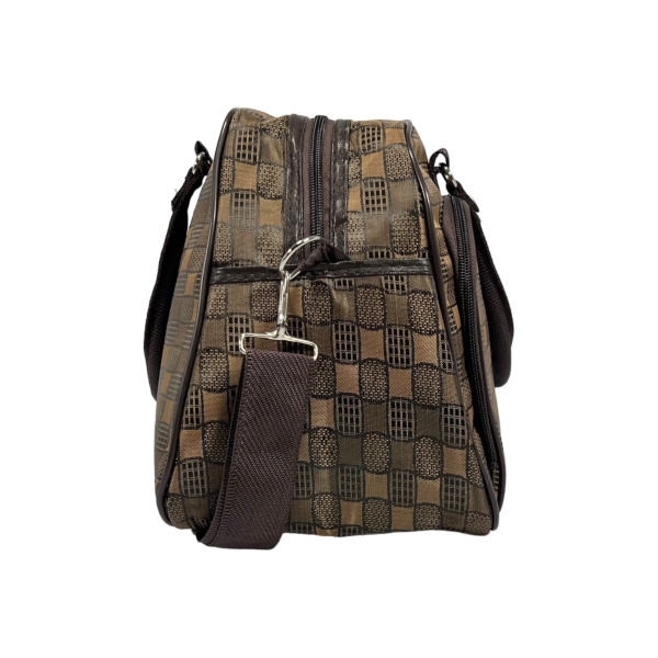 Дорожная сумка-саквояж на два отделения, 21 л, коричневая Дорожная сумка-саквояж на два отделения, 21 л, коричневая