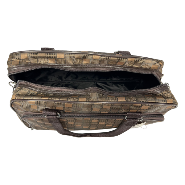 Дорожная сумка-саквояж на два отделения, 21 л, коричневая Дорожная сумка-саквояж на два отделения, 21 л, коричневая