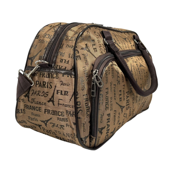 Дорожная сумка-саквояж на два отделения, 21 л, светло-коричневая Дорожная сумка-саквояж на два отделения, 21 л, светло-коричневая