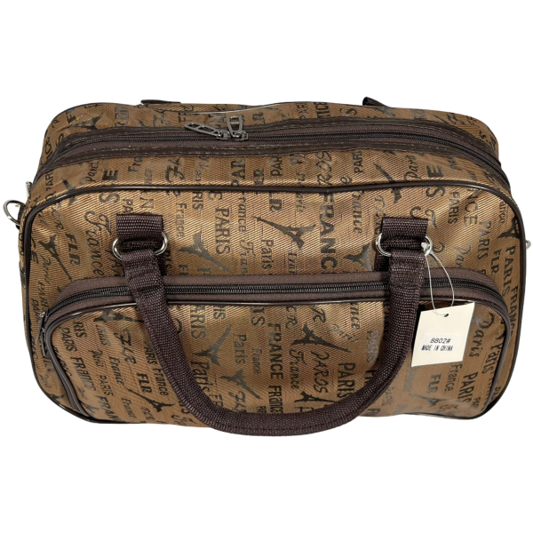 Дорожная сумка-саквояж на два отделения, 21 л, светло-коричневая Дорожная сумка-саквояж на два отделения, 21 л, светло-коричневая