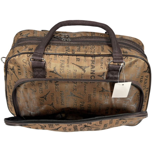 Дорожная сумка-саквояж на два отделения, 21 л, светло-коричневая Дорожная сумка-саквояж на два отделения, 21 л, светло-коричневая