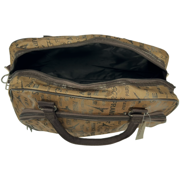 Дорожная сумка-саквояж на два отделения, 21 л, светло-коричневая Дорожная сумка-саквояж на два отделения, 21 л, светло-коричневая