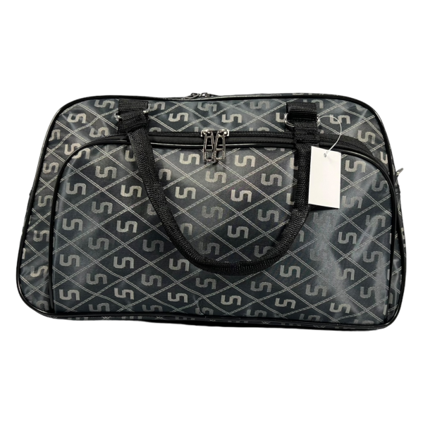 Дорожная сумка-саквояж на два отделения, 21 л, темно-серая