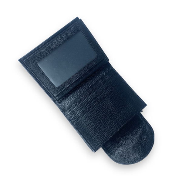 Кошелек женский, кожаный, 2 отдела для купюр, цвет черный Кошелек женский, кожаный, 2 отдела для купюр, цвет черный