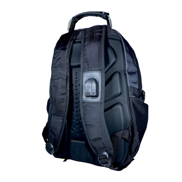 Рюкзак міський, 25 л, два відділи, USB- слот+кабель, розʼєм для навушників, розміри: 45*30*17 см, сірий