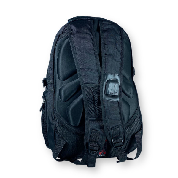 Городской рюкзак с чехлом от дождя 30 л, USB разъем, бордовый