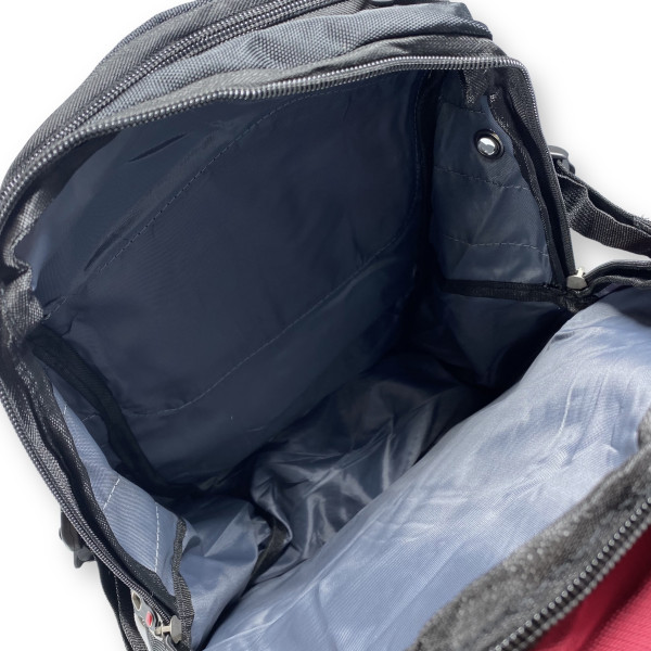 Городской рюкзак с чехлом от дождя 30 л, USB разъем, бордовый