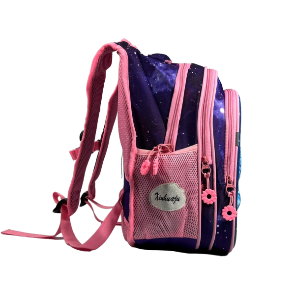 Школьный рюкзак на три отделения, пенал в подарок, фиолетовый Школьный рюкзак на три отделения, пенал в подарок, фиолетовый