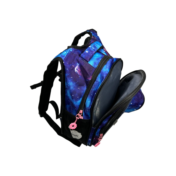 Школьный рюкзак для девочек на три отделения, пенал в подарок, фиолетовый Школьный рюкзак для девочек на три отделения, пенал в подарок, фиолетовый