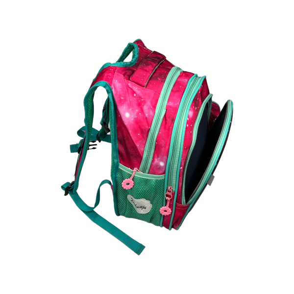 Школьный рюкзак для девочек на три отделения, пенал в подарок, розовый Школьный рюкзак для девочек на три отделения, пенал в подарок, розовый