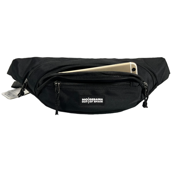 Сумка-бананка на три отделения черного цвета Сумка-бананка на три отделения черного цвета