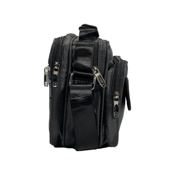 Сумка через плечо на 5 отделений, 7 л, застежка на молнии, серая