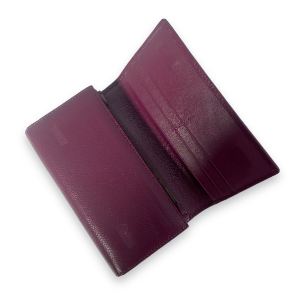 Стильний жіночий гаманец ьшкіряний, бордовий, 3 відділення для купюр