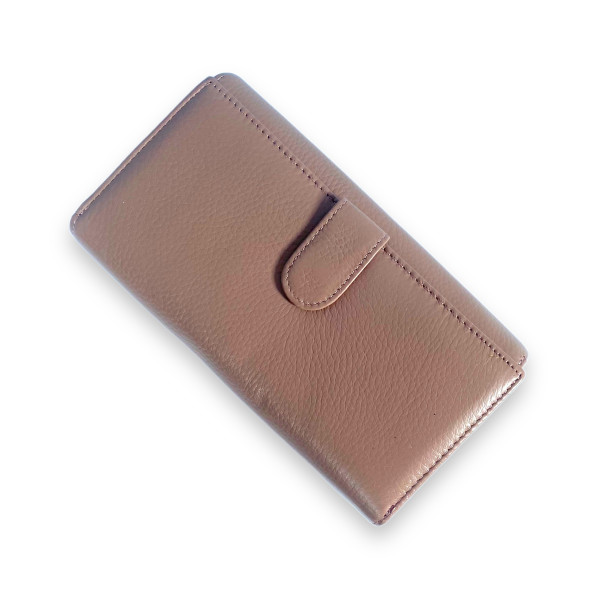 Кошелек женский кожаный, коричневый, 3 отделения для купюр Кошелек женский кожаный, коричневый, 3 отделения для купюр