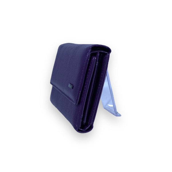 Кошелек женский из натуральной кожи, фиолетовый Кошелек женский из натуральной кожи, фиолетовый