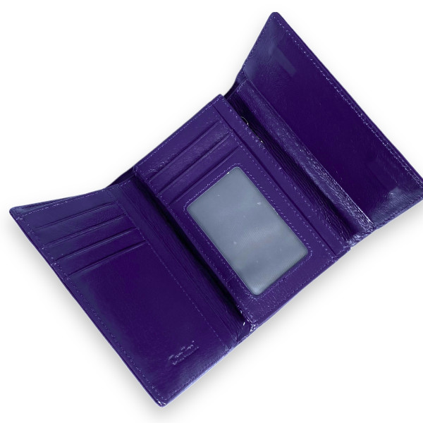 Кошелек женский из натуральной кожи, фиолетовый Кошелек женский из натуральной кожи, фиолетовый
