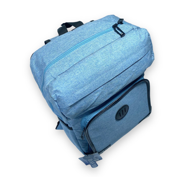 Рюкзак міський 23 л, одне відділення, фронтальна кишеня, дві бічні кишені, блакитний Рюкзак міський 23 л, одне відділення, фронтальна кишеня, дві бічні кишені, блакитний