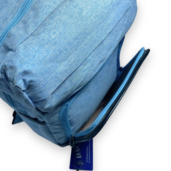 Рюкзак міський 23 л, одне відділення, фронтальна кишеня, дві бічні кишені, блакитний Рюкзак міський 23 л, одне відділення, фронтальна кишеня, дві бічні кишені, блакитний