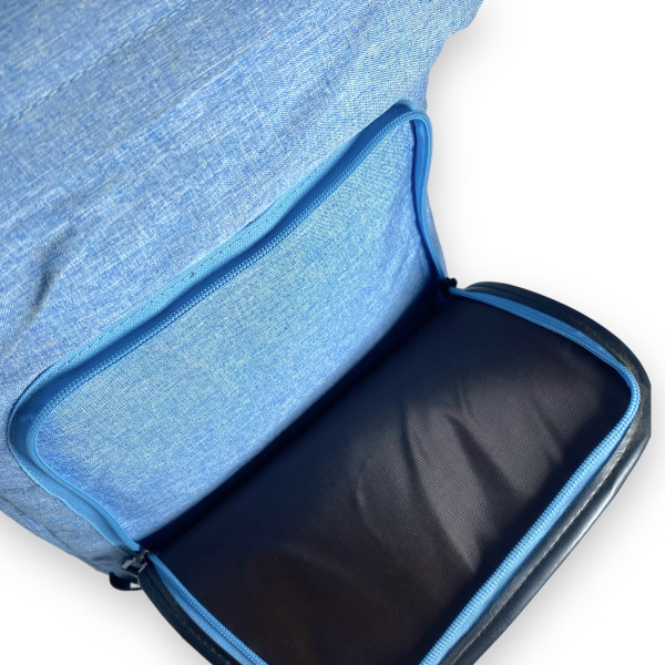 Рюкзак міський 23 л, одне відділення, фронтальна кишеня, дві бічні кишені, блакитний Рюкзак міський 23 л, одне відділення, фронтальна кишеня, дві бічні кишені, блакитний