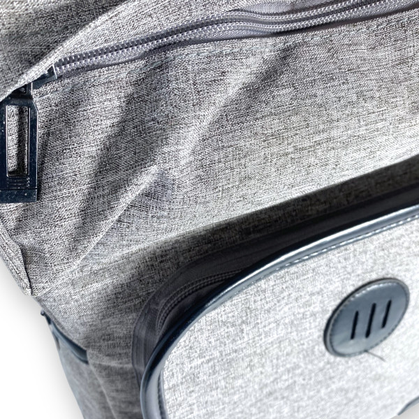 Рюкзак міський на 23 л, одне відділення, фронтальна кишеня, дві бічні кишені, колір сірий