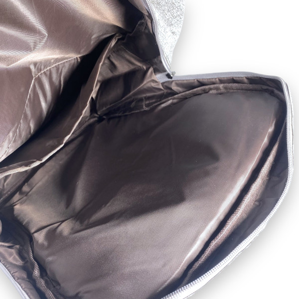 Рюкзак міський на 23 л, одне відділення, фронтальна кишеня, дві бічні кишені, колір сірий