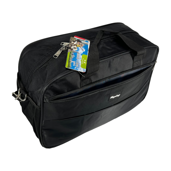 Дорожная сумка на два отделения, 35 л, черная