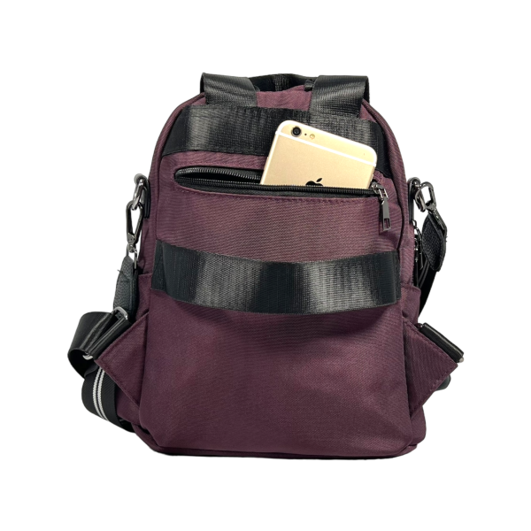 Городской рюкзак на три отделения, фиолетовый Городской рюкзак на три отделения, фиолетовый
