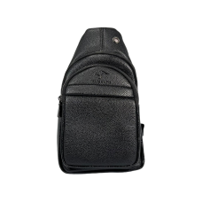 Сумка через плечо на три отделения, 4 л, черная