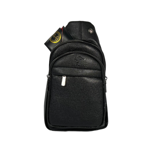 Сумка через плечо на три отделения, 4 л, черная Сумка через плечо на три отделения, 4 л, черная