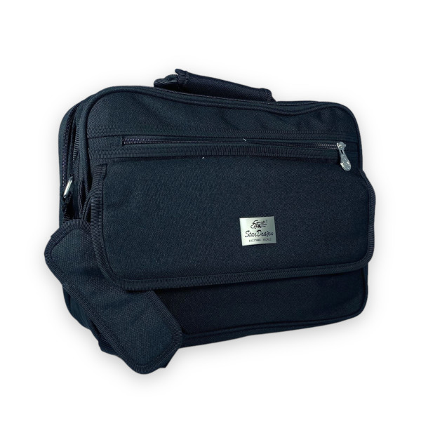 Сумка через плечо мужская Star Dragon, два отделения, внутренний, фронтальные карманы, размер: 35*27*15см, черный