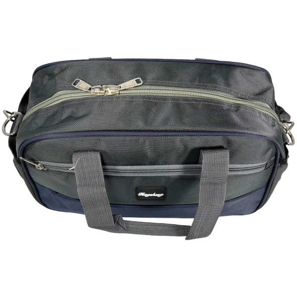 Дорожная сумка на два отделения, 22 л, серая