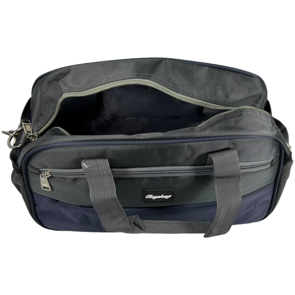 Дорожная сумка на два отделения, 22 л, серая