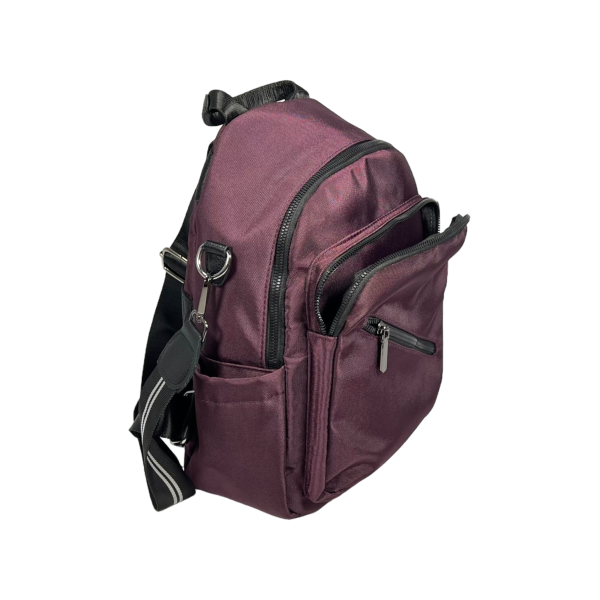 Женский рюкзак на три отделения, фиолетовый. Женский рюкзак на три отделения, фиолетовый.