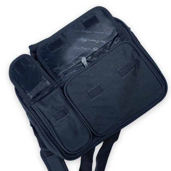 Сумка через плечо мужская Star Dragon, два отделения, внутренние фронтальные карманы, размер: 35*27*15см, черный