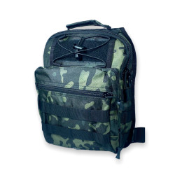 Мужская сумка слинг на один отдел, карман на обороте, цвет серо-зеленый Мужская сумка слинг на один отдел, карман на обороте, цвет серо-зеленый