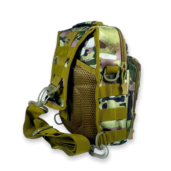 Сумка через плечо, слинг, один отдел, карман на обороте, камуфляж Сумка через плечо, слинг, один отдел, карман на обороте, камуфляж