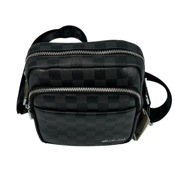 Сумка через плечо на четыре отделения, 3 л, серая, застежка на молнии и магните Сумка через плечо на четыре отделения, 3 л, серая, застежка на молнии и магните