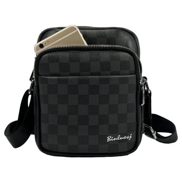 Сумка через плечо на четыре отделения, 3 л, серая, застежка на молнии и магните Сумка через плечо на четыре отделения, 3 л, серая, застежка на молнии и магните