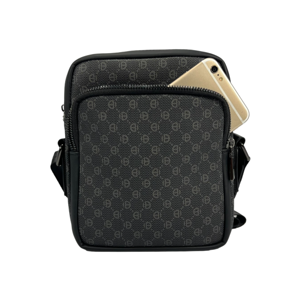 Комфортная и практичная сумка через плечо, удобная, 3 отделения, 3 л, серая Комфортная и практичная сумка через плечо, удобная, 3 отделения, 3 л, серая