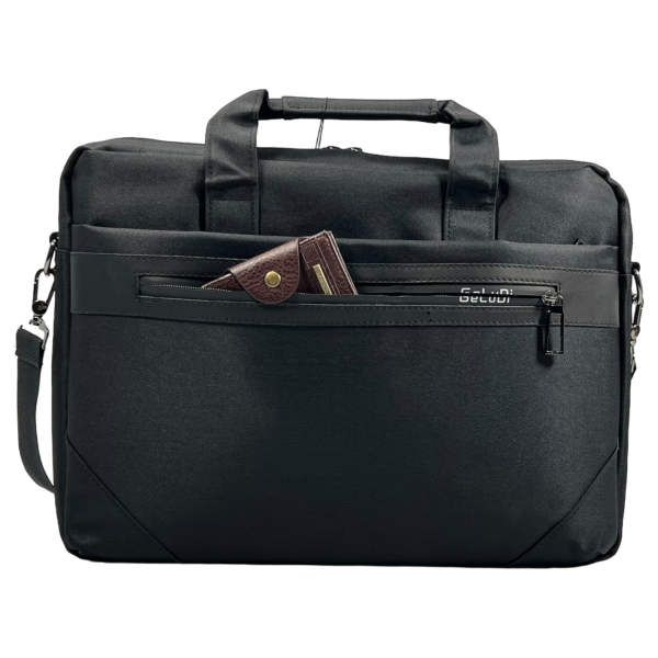 Сумка для ноутбука на четыре отделения, черная, водонепроницаемая ткань Сумка для ноутбука на четыре отделения, черная, водонепроницаемая ткань