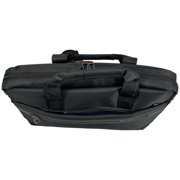 Сумка для ноутбука на четыре отделения, черная, водонепроницаемая ткань Сумка для ноутбука на четыре отделения, черная, водонепроницаемая ткань